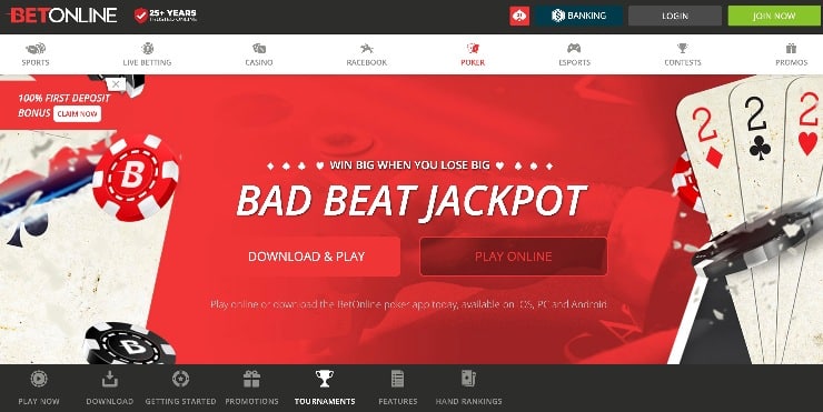 BetOnline Poker Site