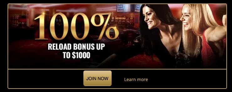 MYB Casino Reload bonus