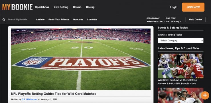 MyBookie.AG features a wide range of Super Bowl odds and promotions.