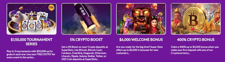 Super Slots New Welcome bonus offers