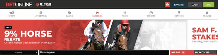 BetOnline Homepage - Oregon Horse Racing 
