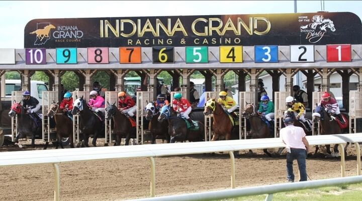 Indiana Grands with horses racing