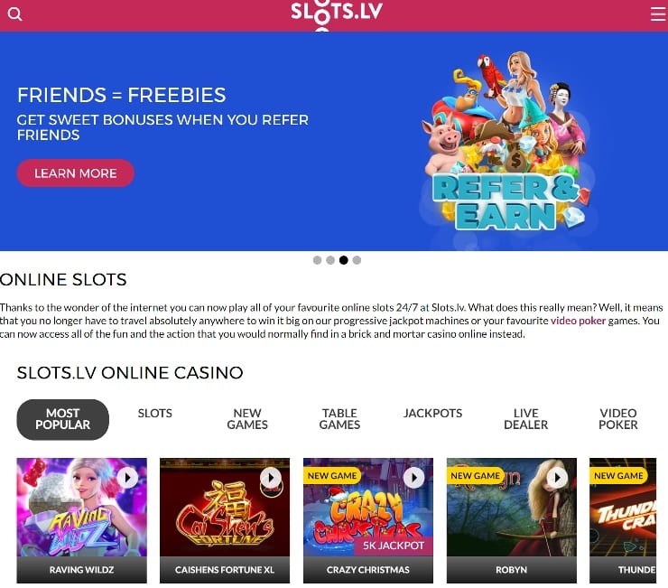 Tablet Casinos - Slots.lv