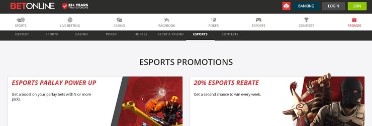 BetOnline Promotions for SMITE Betting