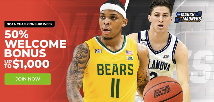 Bet on March Madness 2022 with BetOnline, the best Illinois sports betting app availabe.