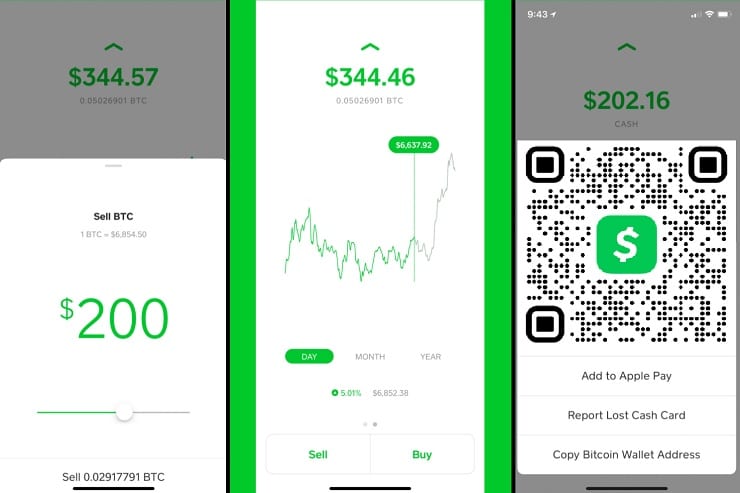 Cash App Gambling Bitcoin Screens