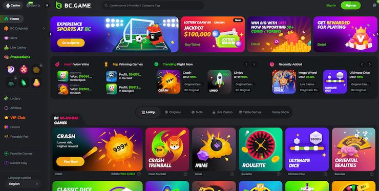 BC.Game - Top Crypto Casino USA has to Offer - Home Page.