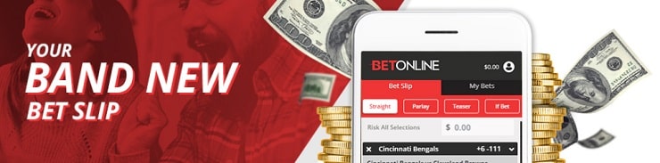 BetOnline betslip on UT mobile app