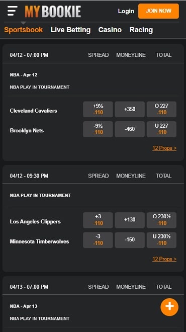 MyBookie Texas Sports Betting Mobile Site