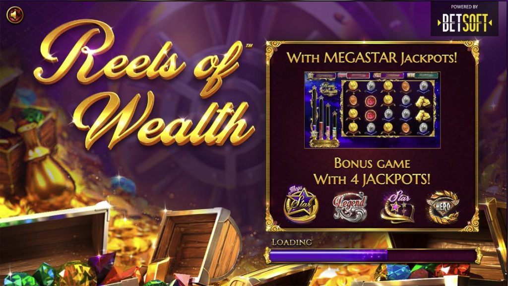 Reels of Wealth online slot homescreen
