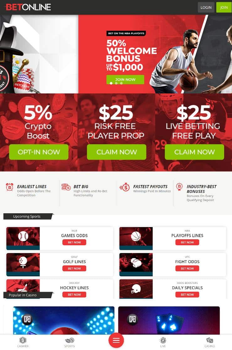 Best California Sports Betting Apps - BetOnline