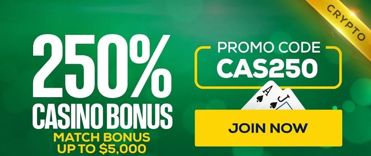 BetUS Online Casino 250% Bonus