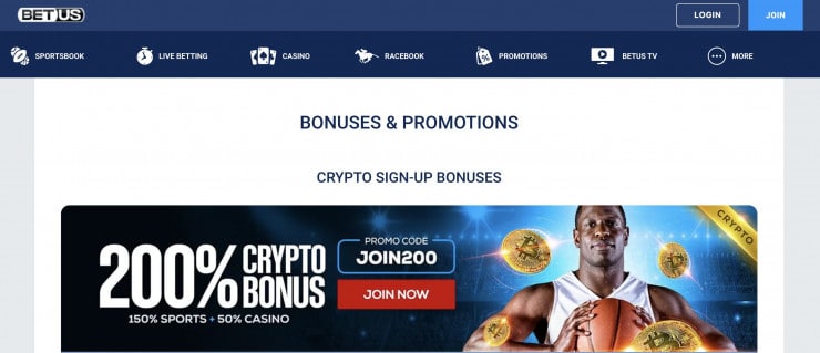 BetUS - Utah betting apps welcome bonus