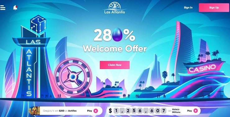 Las Atlantis Casino Homepage
