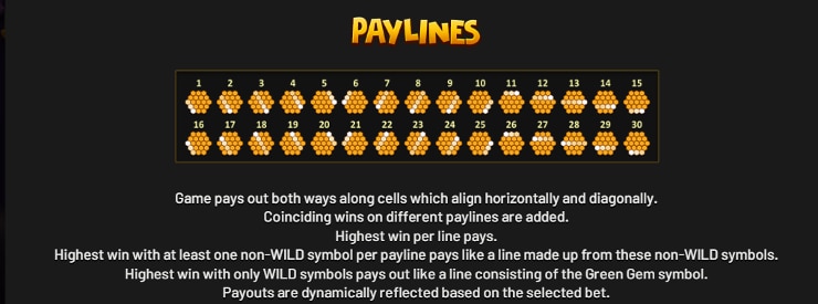 Mystic Hive Slot Review - Paylines