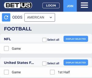 BetUS bet slip - Best OR sports betting apps 