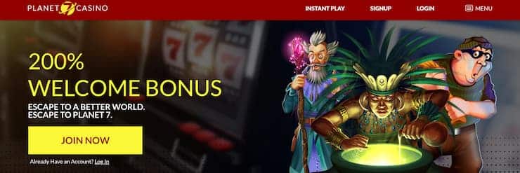 planet 7 casino welcome bonus