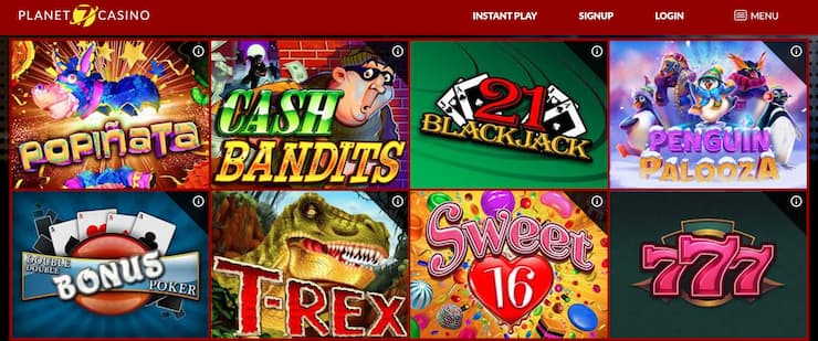 planet 7 casino home page