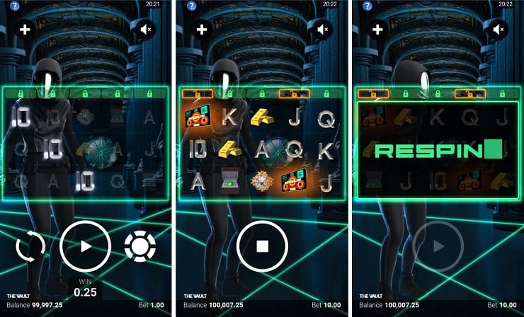 The Vault Mobile Screens