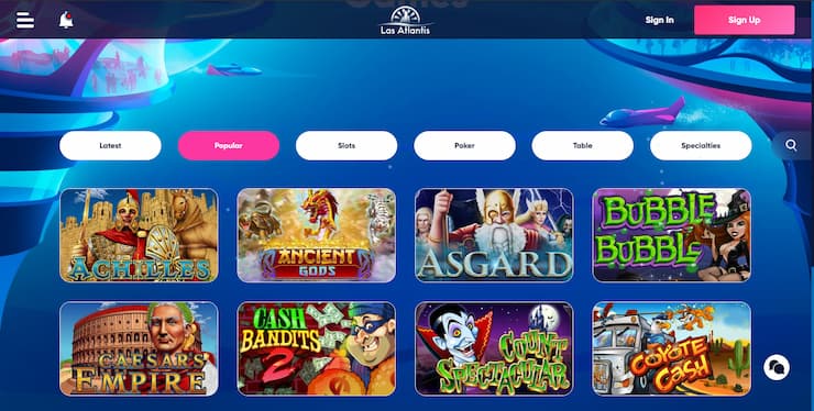 Online casinos in Washington- Las Atlantis
