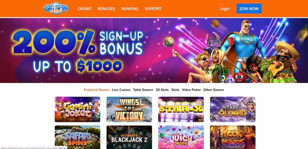 BigSpin Casino with Sportsbook