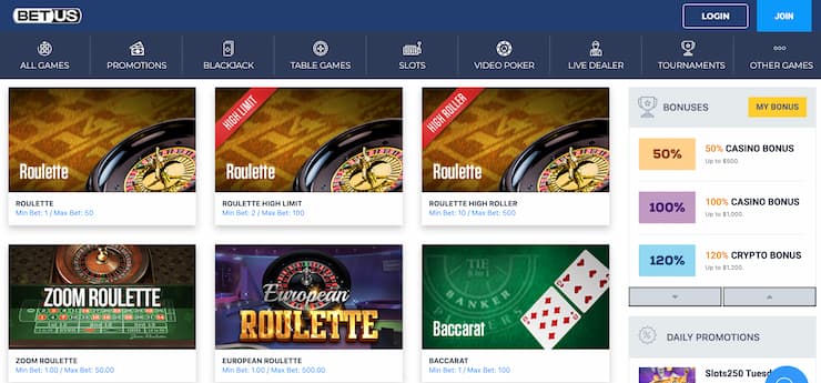 betus - new york online casino roulette