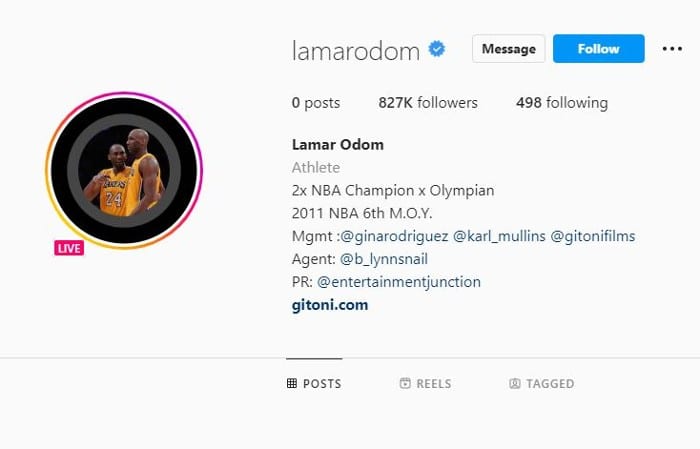 Lamar Odom Gets An Instagram Account After Visiting The Headquarters