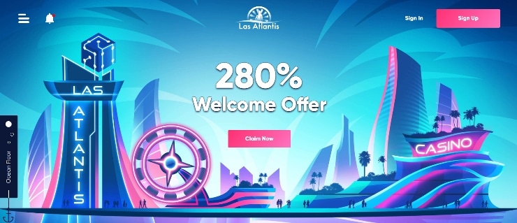 Best Online Casino Promotions - Las Atlantis 280% Welcome Offer