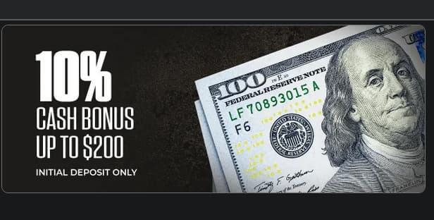 MyBookie Promo Code Offer - 10% Cash Bonus Worth up to $200