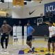 WATCH: LeBron James works out with sons at Lakers facility