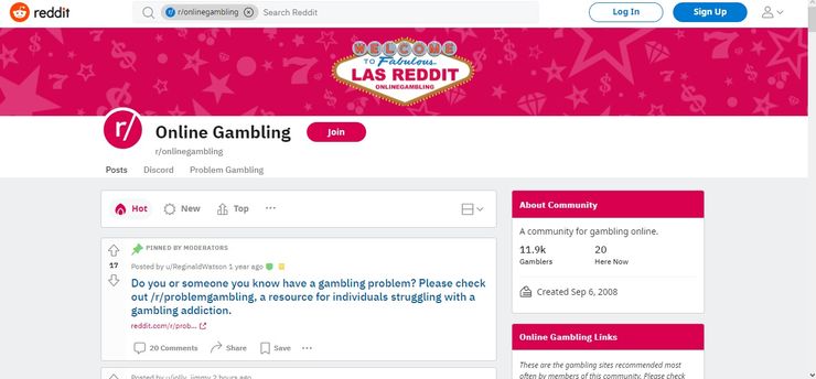 Best Online Gambling Sites on Reddit threads