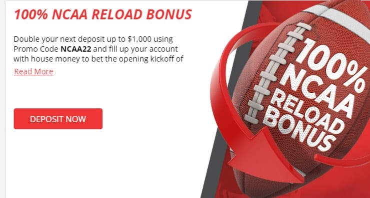 BetOnline Promo Codes - NCAA Reload Bonus