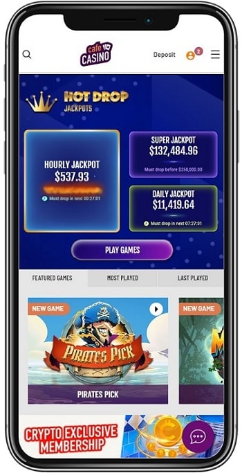 Cafe Casino Mobile App