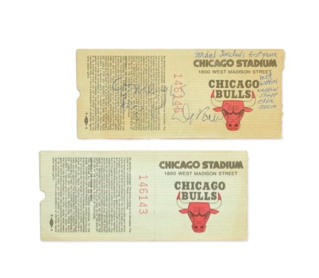 Michael Jordan NBA debut ticket stubs could sell for $300K at auction