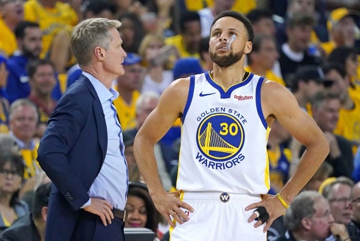 Warriors coach Steve Kerr on Stephen Curry's load management: "We have to pace him"