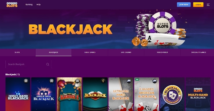 blackjack casinos - Super slots