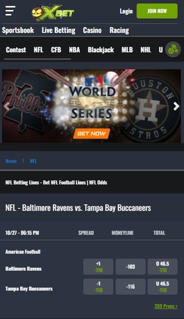 xbet nfl betting app