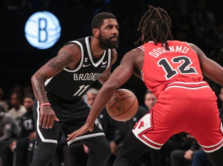 Kyrie Irving has made 111 appearances with Nets, missed 128 games