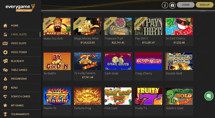 Online Games at Everygame Casino