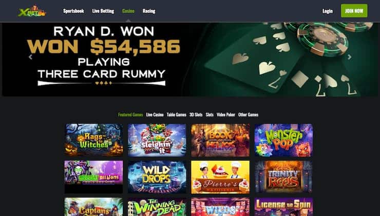 XBet Casino Games