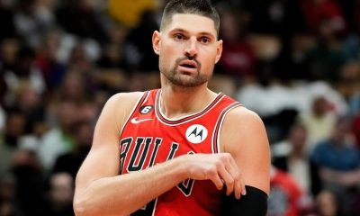 WATCH: Bulls center Nikola Vucevic flips off fan after called for travel