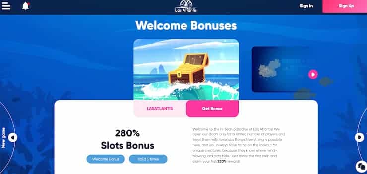 las atlantis - best welcome bonus casino