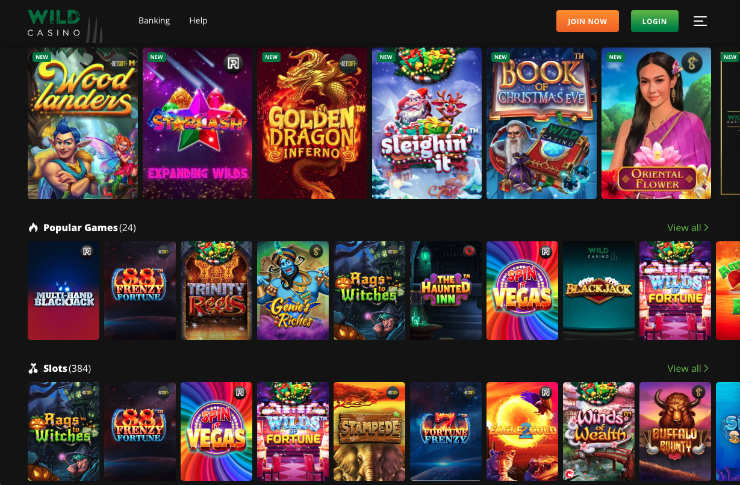 Wild Casino Games Online