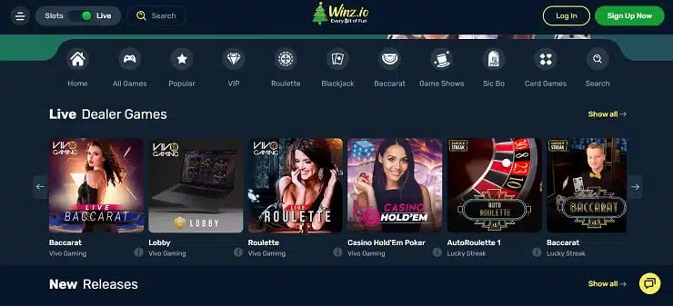 Winz Live Dealer