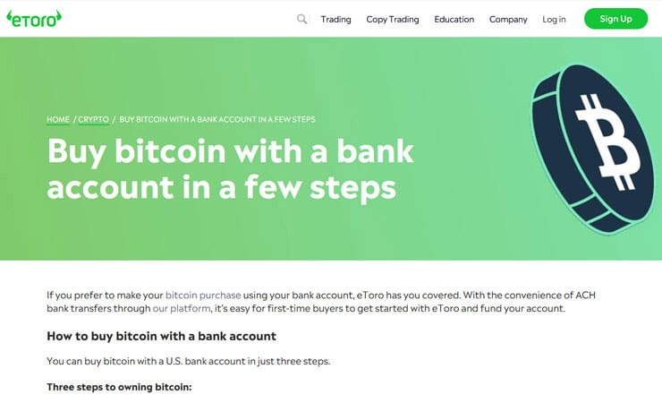 eToro Buy Bitcoin