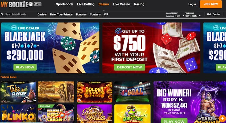 My Bookie - Popular Miami Online Casino With In-House Sports Options