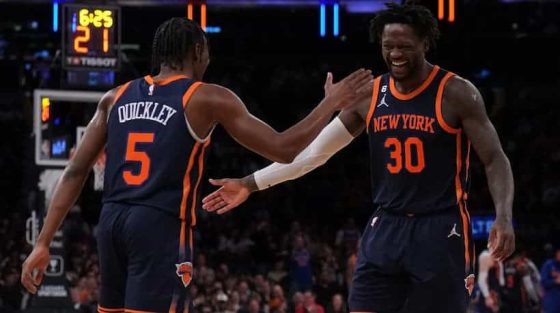 Randle and Quickley pic