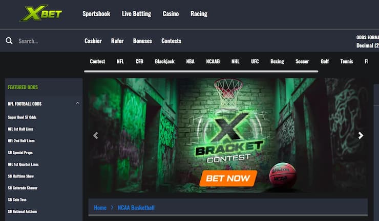 March Madness free bets at XBet
