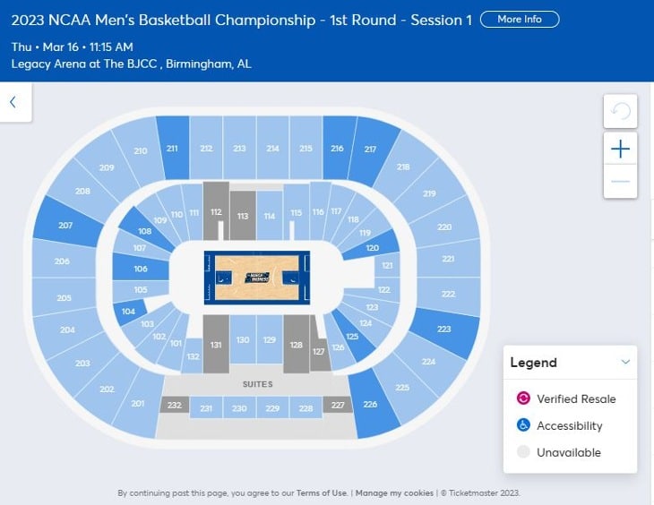 How Much Do March Madness 2023 Tickets Cost in Alabama