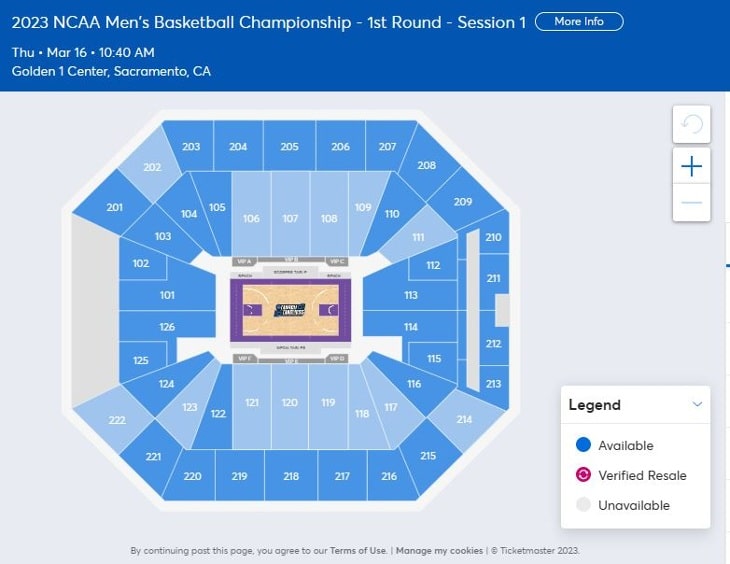 How Much Do March Madness 2023 Tickets Cost in California
